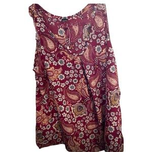 💜💜💜NWOT Emery Rose paisleys womans small sleeveless top